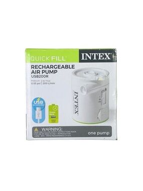 Intex Quick Fill Cylinder Mini Rechargeable Air Pump USB200R